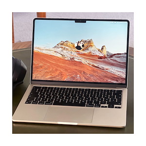 لپ‌تاپ اپل 13.6 اینچ مدل MacBook Air 2022 M2 8GB RAM 256GB SSD Apple MacBook Air 13.6-inch 2022 M2 8GB RAM 256GB SSD Starlight Laptop - MLY13